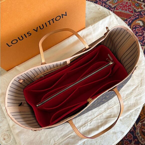 Authentic Louis Vuitton Neverfull GM Classic Monogram Tote Bag Mint Condition - Picture 16 of 17